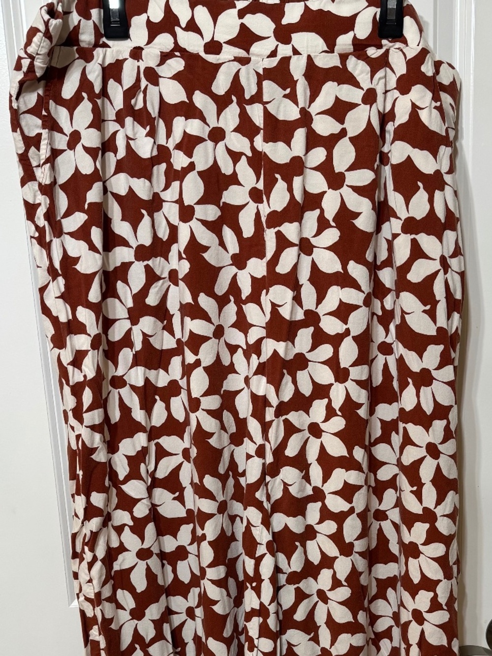 Torrid Size 3 Rust Floral Wide Leg Pants